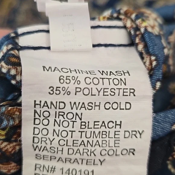 Silver Stone Collection Navy Floral Shirt - Picture 8 of 10